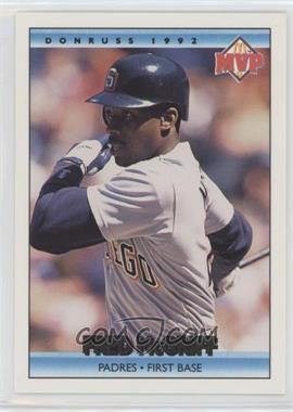 1992 Donruss - McDonald's MVP Series #9 - Fred McGriff