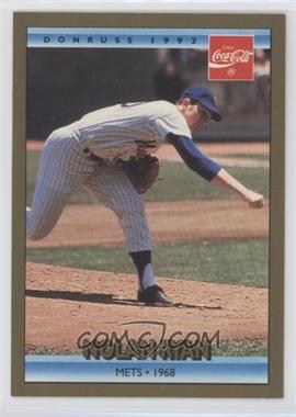 1992 Donruss Coca-Cola Nolan Ryan Career Series - [Base] #2 - Nolan Ryan