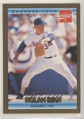 1992 Donruss Coca-Cola Nolan Ryan Career Series - [Base] #25 - Nolan Ryan