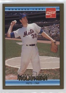 1992 Donruss Coca-Cola Nolan Ryan Career Series - [Base] #3 - Nolan Ryan