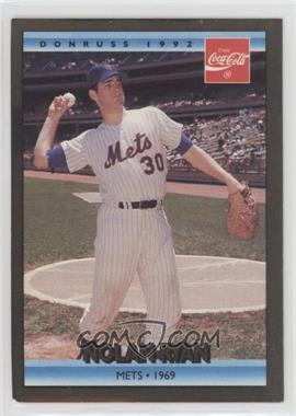 1992 Donruss Coca-Cola Nolan Ryan Career Series - [Base] #3 - Nolan Ryan