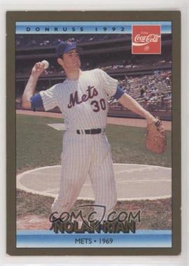 1992 Donruss Coca-Cola Nolan Ryan Career Series - [Base] #3 - Nolan Ryan