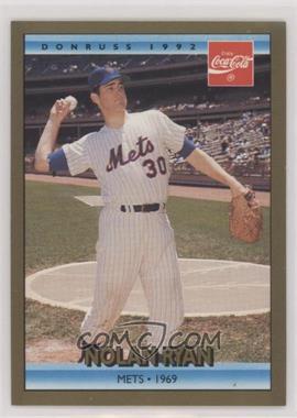 1992 Donruss Coca-Cola Nolan Ryan Career Series - [Base] #3 - Nolan Ryan