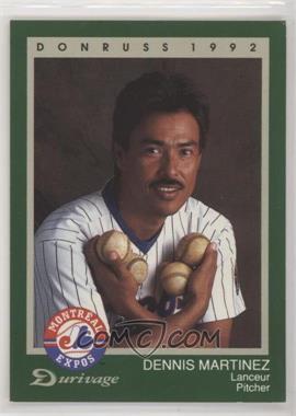 1992 Donruss Durivage Bread Montreal Expos - [Base] #12 - Dennis Martinez [Poor to Fair]