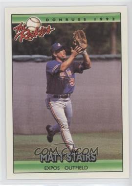 1992 Donruss The Rookies - [Base] #112 - Matt Stairs