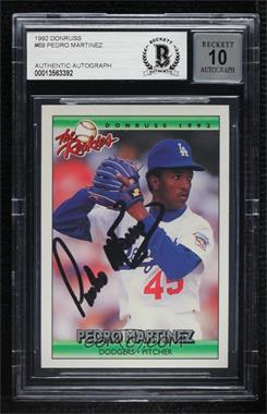 1992 Donruss The Rookies - [Base] #69 - Pedro Martinez [BAS BGS Authentic]