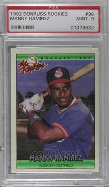 1992 Donruss The Rookies - [Base] #98 - Manny Ramirez [PSA 9 MINT]