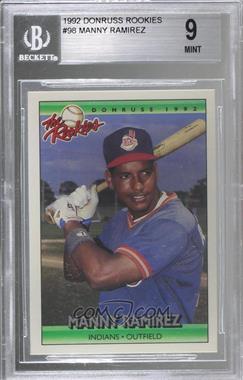 1992 Donruss The Rookies - [Base] #98 - Manny Ramirez [BGS 9 MINT]