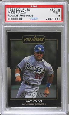 1992 Donruss The Rookies - Phenoms #BC-9 - Mike Piazza [PSA 9 MINT]