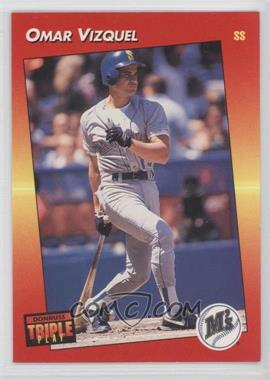 1992 Donruss Triple Play - [Base] #137 - Omar Vizquel