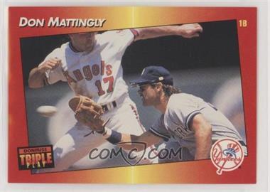 1992 Donruss Triple Play - [Base] #159 - Don Mattingly [EX to NM]