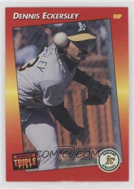 1992 Donruss Triple Play - [Base] #195 - Dennis Eckersley [Good to VG‑EX]