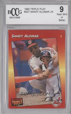 1992 Donruss Triple Play - [Base] #227 - Sandy Alomar Jr. [BCCG 9 Near Mint or Better]