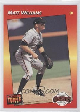 1992 Donruss Triple Play - [Base] #4 - Matt Williams