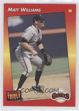 1992 Donruss Triple Play - [Base] #4 - Matt Williams