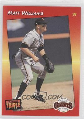 1992 Donruss Triple Play - [Base] #4 - Matt Williams