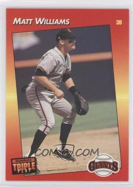 1992 Donruss Triple Play - [Base] #4 - Matt Williams