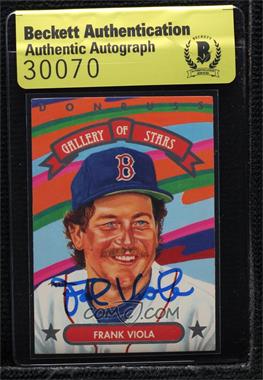 1992 Donruss Triple Play - Gallery of Stars #GS-6 - Frank Viola [BAS Beckett Auth Sticker]