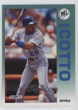 1992 Fleer - [Base] - Blank Back #276 - Henry Cotto [EX to NM]