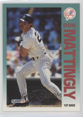 1992 Fleer - [Base] #237 - Don Mattingly