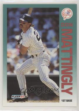 1992 Fleer - [Base] #237 - Don Mattingly