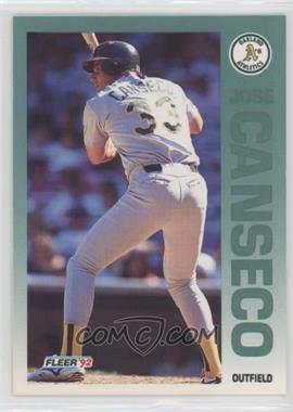 1992 Fleer - [Base] #252 - Jose Canseco