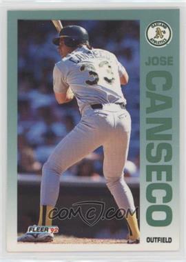 1992 Fleer - [Base] #252 - Jose Canseco