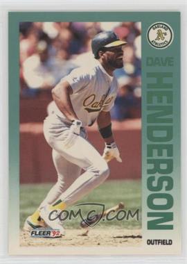 1992 Fleer - [Base] #257 - Dave Henderson