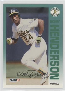 1992 Fleer - [Base] #258 - Rickey Henderson