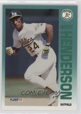 1992 Fleer - [Base] #258 - Rickey Henderson