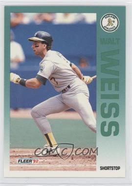 1992 Fleer - [Base] #270 - Walt Weiss