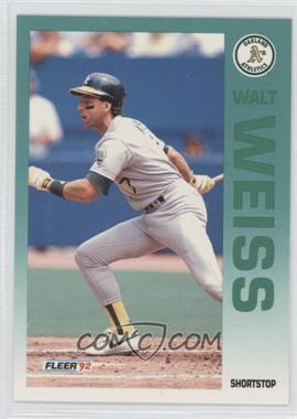 1992 Fleer - [Base] #270 - Walt Weiss