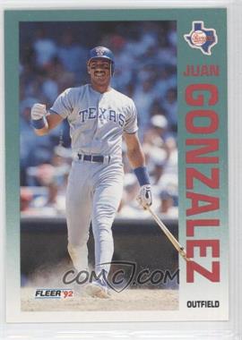 1992 Fleer - [Base] #304 - Juan Gonzalez