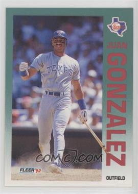 1992 Fleer - [Base] #304 - Juan Gonzalez