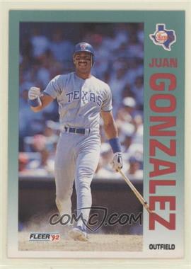 1992 Fleer - [Base] #304 - Juan Gonzalez