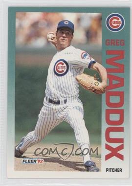 1992 Fleer - [Base] #386 - Greg Maddux