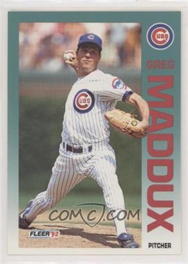 1992 Fleer - [Base] #386 - Greg Maddux