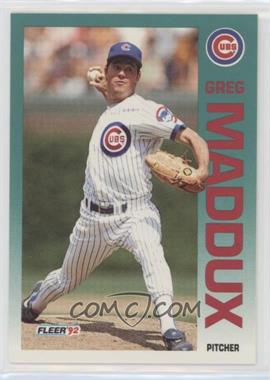 1992 Fleer - [Base] #386 - Greg Maddux