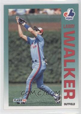 1992 Fleer - [Base] #493 - Larry Walker