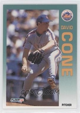 1992 Fleer - [Base] #501 - David Cone