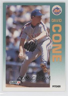 1992 Fleer - [Base] #501 - David Cone