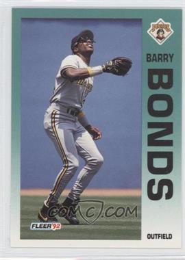 1992 Fleer - [Base] #550 - Barry Bonds