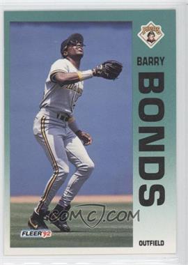 1992 Fleer - [Base] #550 - Barry Bonds