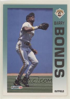 1992 Fleer - [Base] #550 - Barry Bonds