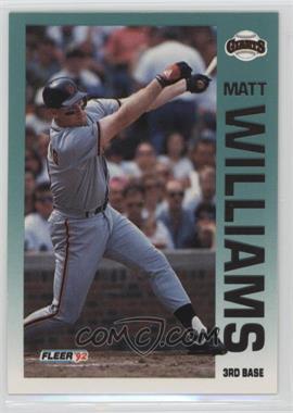 1992 Fleer - [Base] #650 - Matt Williams