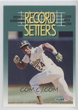 1992 Fleer - [Base] #681 - Rickey Henderson