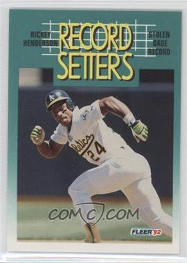 1992 Fleer - [Base] #681 - Rickey Henderson