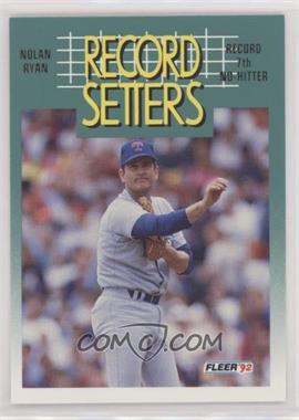 1992 Fleer - [Base] #682 - Nolan Ryan