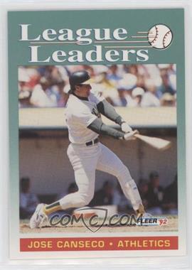 1992 Fleer - [Base] #688 - Jose Canseco