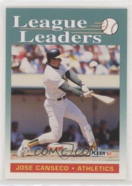 1992 Fleer - [Base] #688 - Jose Canseco